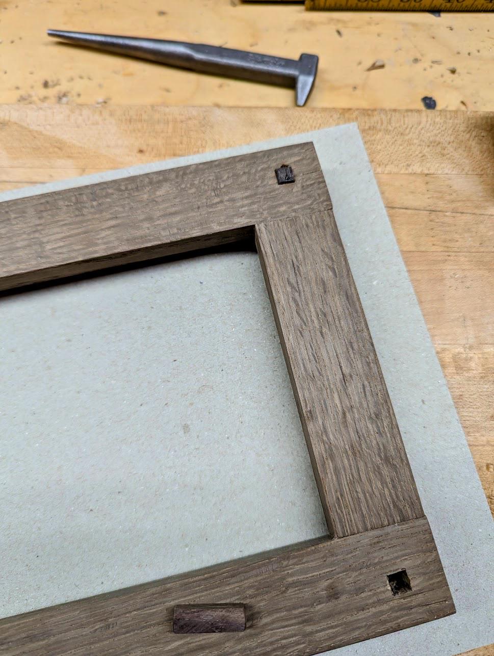 Arts & Crafts Style Fumed White Oak Picture Frame (5x7)