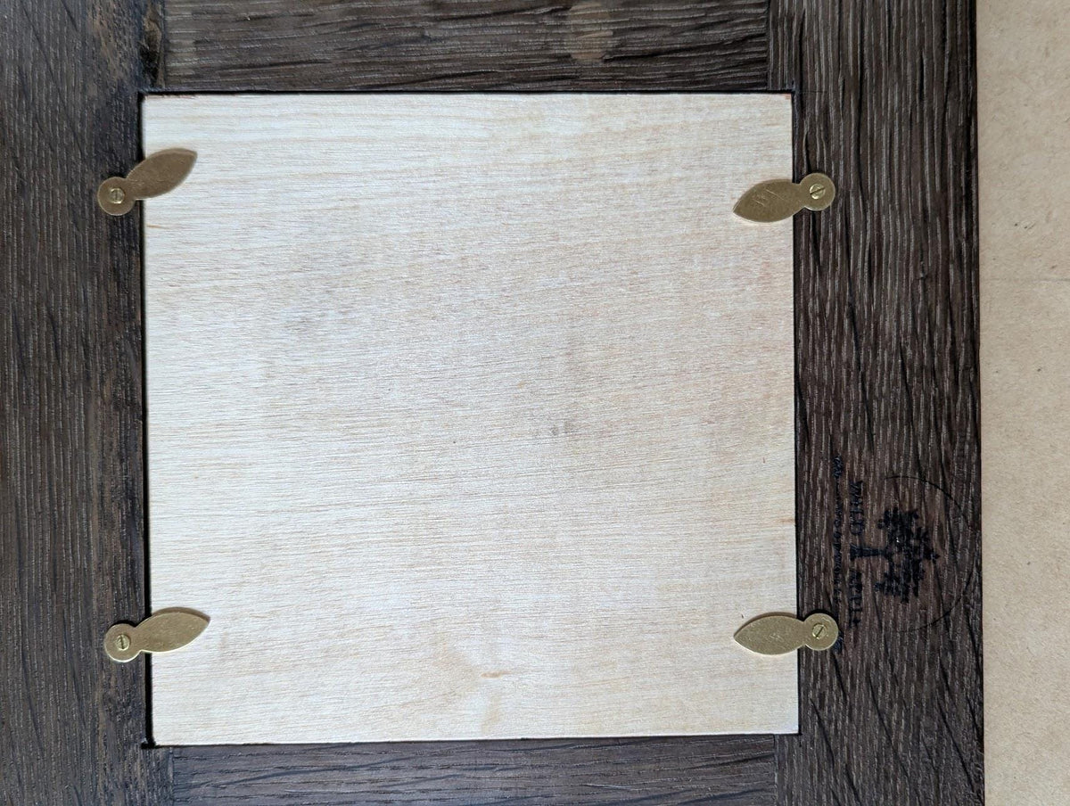 Mission Style Fumed Oak Ceramic Tile Frame (Medium)