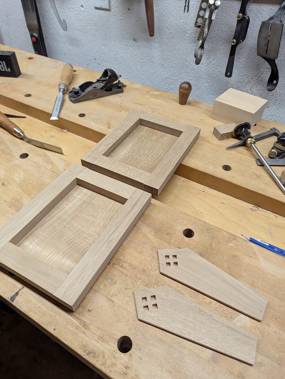 Arts & Crafts Style Fumed White Oak Picture Frame (5x7)