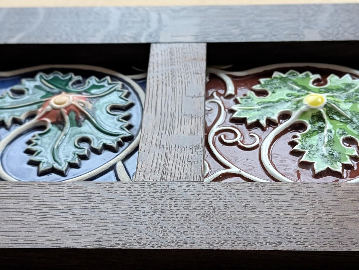 Mission Style Fumed Oak Ceramic Tile Frame (Medium)